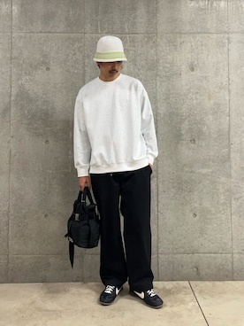 「GLOSTER（グロスター）のアイテム（パンツ）」を使った、ハヤシさん（メンズ・183cm）の春コーディネート