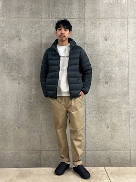 「アイテム（サンダル）」を使った、ハヤシさん（メンズ・183cm）の秋コーディネート