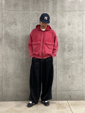 「GLOSTER（グロスター）のアイテム」を使った、ハヤシさん（メンズ・183cm）の秋コーディネート