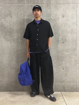 「PACKING（パッキング）のアイテム」を使った、ハヤシさん（メンズ・183cm）の夏コーディネート