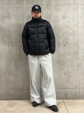 「アイテム（スウェット）」を使った、ハヤシさん（メンズ・183cm）の冬コーディネート