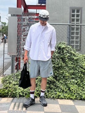 「夏服」｜ハヤシさん（メンズ・183cm・30代）の夏コーディネート