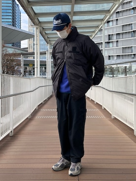 「アイテム（ダウンジャケット/コート）」を使った、ハヤシさん（メンズ・183cm・30代）の冬コーディネート