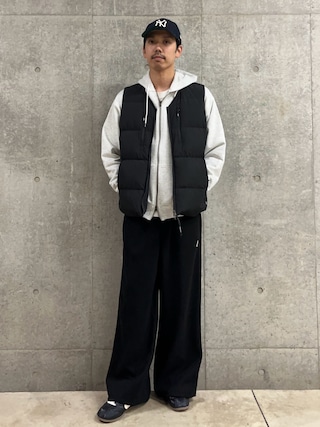 「Pyrenex(ピレネックス)の【PYRENEX/ピレネックス】SOLACE(ダウンベスト)」を使った、ハヤシさん(メンズ・183cm)の冬コーディネート