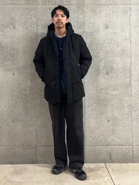 「アイテム（ダウンジャケット/コート）」を使った、ハヤシさん（メンズ・183cm・30代）の冬コーディネート