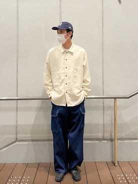 「ARMY TWILL（アーミーツイル）のアイテム（パンツ）」を使った、ハヤシさん（メンズ・183cm）の冬コーディネート