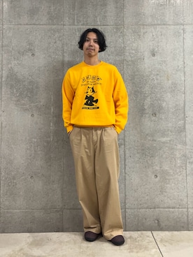 「アイテム（サンダル）」を使った、ハヤシさん（メンズ・183cm・30代）の秋コーディネート