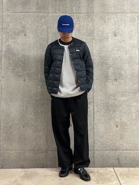 「アイテム（ダウンジャケット/コート）」を使った、ハヤシさん（メンズ・183cm・30代）の秋コーディネート