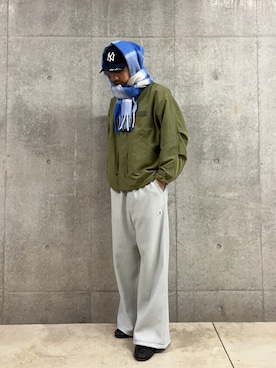 「アイテム（ブルゾン）」を使った、ハヤシさん（メンズ・183cm・30代）の冬コーディネート