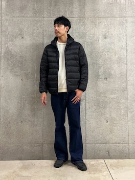 「アイテム（ダウンジャケット/コート）」を使った、ハヤシさん（メンズ・183cm・30代）の秋コーディネート