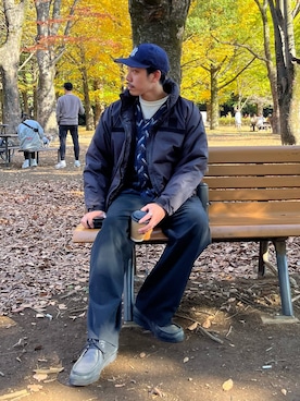 ハヤシさん（メンズ・183cm）の冬コーディネート