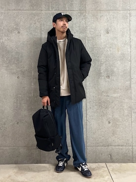 「アイテム（スウェット）」を使った、ハヤシさん（メンズ・183cm・30代）の冬コーディネート