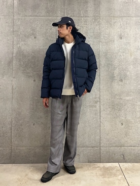 「アイテム（ダウンジャケット/コート）」を使った、ハヤシさん（メンズ・183cm・30代）の冬コーディネート
