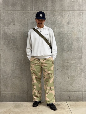 「アイテム（ショルダーバッグ）」を使った、ハヤシさん（メンズ・183cm）の秋コーディネート