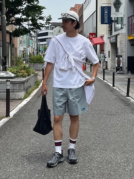 「アイテム（シャツ/ブラウス）」を使った、ハヤシさん（メンズ・183cm・30代）の夏コーディネート