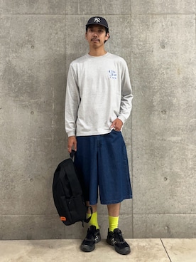 「アイテム（バックパック/リュック）」を使った、ハヤシさん（メンズ・183cm・30代）の夏コーディネート