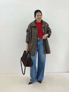 「upperhights（アッパーハイツ）のアイテム」を使った、nol takamiyaさん（レディース・161cm）の秋コーディネート