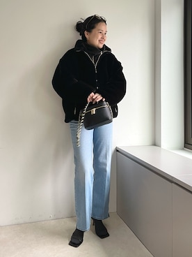 「NOLLEY’S（ノーリーズ）のアイテム」を使った、nol takamiyaさん（レディース・161cm）の秋コーディネート