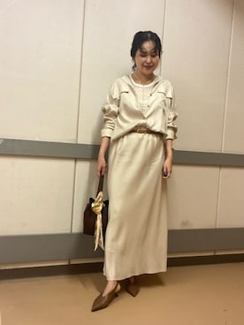「アイテム（フォーマルスーツ/小物）」を使った、nol takamiyaさん（レディース・161cm）の秋コーディネート