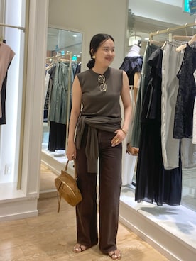 「grace grace （グラスグラス）のアイテム」を使った、nol takamiyaさん（レディース・161cm）の夏コーディネート