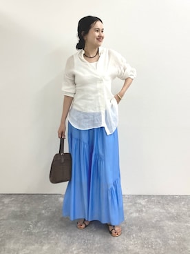「LORISTELLA（ロリステッラ）のアイテム」を使った、nol takamiyaさん（レディース・161cm）の夏コーディネート