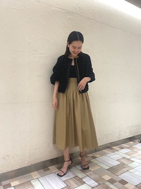 「NOLLEY’S Sophi（ノーリーズソフィ）のアイテム（ブルゾン）」を使った、nol takamiyaさん（レディース・161cm）の春コーディネート