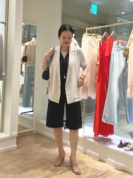 「grace grace （グラスグラス）のアイテム」を使った、nol takamiyaさん（レディース・161cm）の春コーディネート