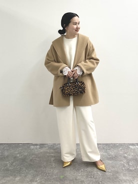 「アイテム（その他アウター）」を使った、nol takamiyaさん（レディース・161cm）の秋コーディネート