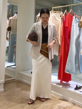 「grace grace （グラスグラス）のアイテム」を使った、nol takamiyaさん（レディース・161cm）の春コーディネート