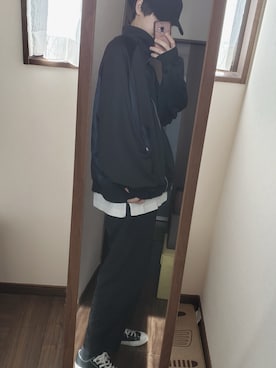 「DOOPZ（ドープス）のアイテム（ブルゾン）」を使った、mameyanさん（メンズ・176cm）の冬コーディネート