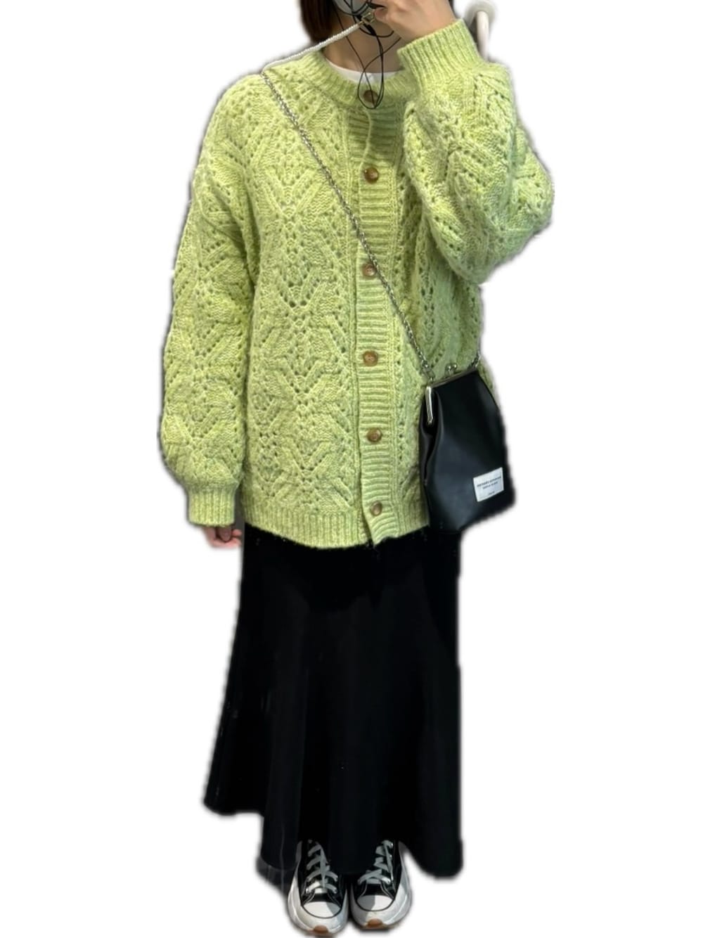 ラメスカシニットカーディガン 294855を使った人気ファッション