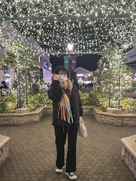 「FREAK'S STORE（フリークスストア）のアイテム（マフラー）」を使った、miiさん（レディース・160cm）の冬コーディネート