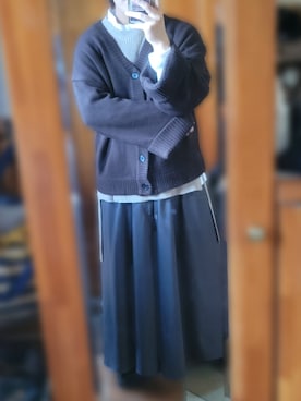 「アイテム（ベスト）」を使った、t_Fyさん（メンズ・165cm）の冬コーディネート