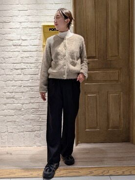 「タートルネック」｜「アイテム（その他トップス）」を使った、もっちゃんさん（レディース・160cm）の秋コーディネート