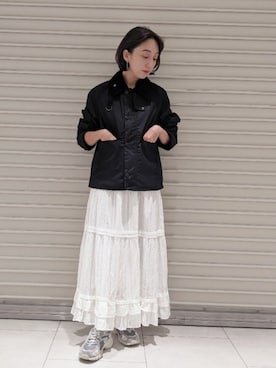 「barbour」｜もっちゃんさん（レディース・160cm）の秋コーディネート