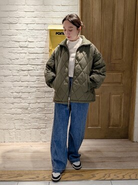 「fredy emue（フレディエミュ）のアイテム（ブルゾン）」を使った、もっちゃんさん（レディース・160cm）の秋コーディネート