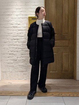 「タートルネック」｜「アイテム（その他トップス）」を使った、もっちゃんさん（レディース・160cm）の秋コーディネート