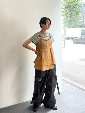 山口礼華さん(レディース・162cm)の春コーディネート