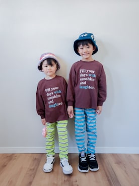 「devirock（デビロック）のアイテム」を使った、tarahitoさん（キッズ・120cm）の秋コーディネート