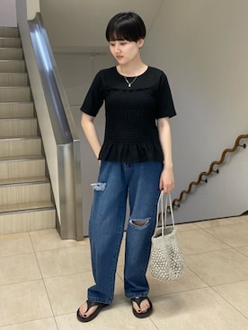 Motohashiさん（レディース・153cm）の春コーディネート