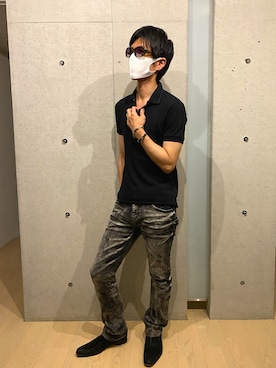 「TORNADO MART（トルネードマート）のアイテム（パンツ）」を使った、Youさん（メンズ・168cm）の夏コーディネート