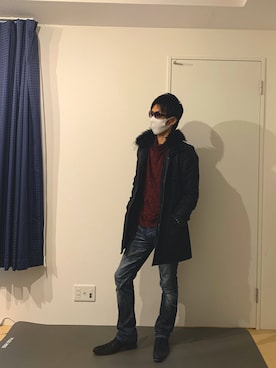 「TORNADO MART（トルネードマート）のアイテム（ジャケット/アウター）」を使った、Youさん（メンズ・168cm）の冬コーディネート