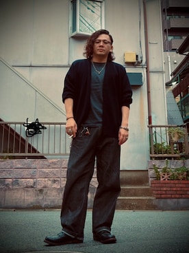 「アイテム（ブーツ）」を使った、k423gusuriさん（メンズ・178cm）の秋コーディネート