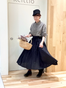 「サマンサ モスモス(Samansa Mos2)」｜keittioとなみさん（レディース・168cm）の秋コーディネート