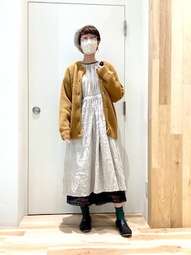 「kazumiコラボ」｜「アイテム（パンツ）」を使った、keittioとなみさん（レディース・167cm）の秋コーディネート