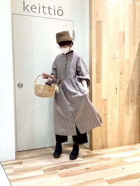 「アイテム（ワンピース/ドレス）」を使った、keittioとなみさん（レディース・168cm）の冬コーディネート