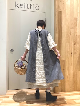 「うしろリボン」｜keittioとなみさん（レディース・167cm）の春コーディネート