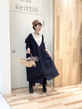keittioとなみさん（骨格ナチュラル・レディース・168cm）の秋コーディネート