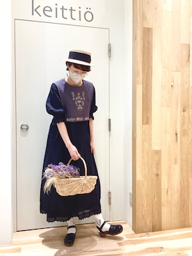「Samansa Mos2（サマンサ モスモス）のアイテム（その他）」を使った、keittioとなみさん（レディース・168cm）の春コーディネート