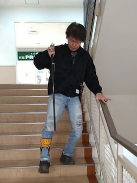 「アイテム（MA-1）」を使った、under5100さん（メンズ・181cm）の冬コーディネート